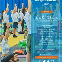 Estrenamos los Juegos Máster 2019 con yoga en el Recinto Ferial de Tenerife